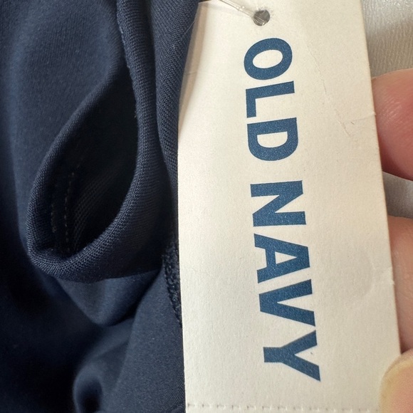 Old Navy Zip-Front Sports Bra Navy - Picture 7 of 8